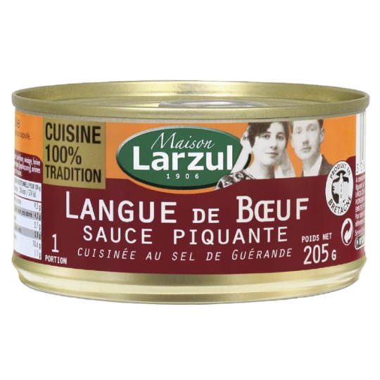 Langue de Boeuf Sauce Piquante Cuisinée au Sel de Guérande LARZUL