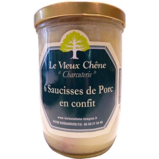Saucisse de porc en confits LE VIEUX CHENE