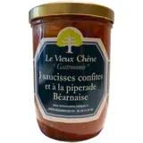 Saucisses Confites et à la Piperade Béarnaise LE VIEUX CHENE