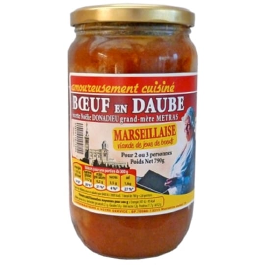 Viande Préparée : Bœuf en Daube à La Marseillaise METRAS TRIPIER EN PROVENCE