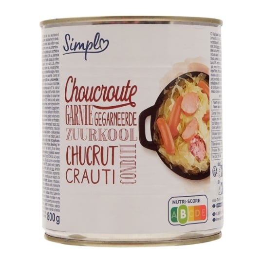 Plat cuisiné Choucroute garnie SIMPL
