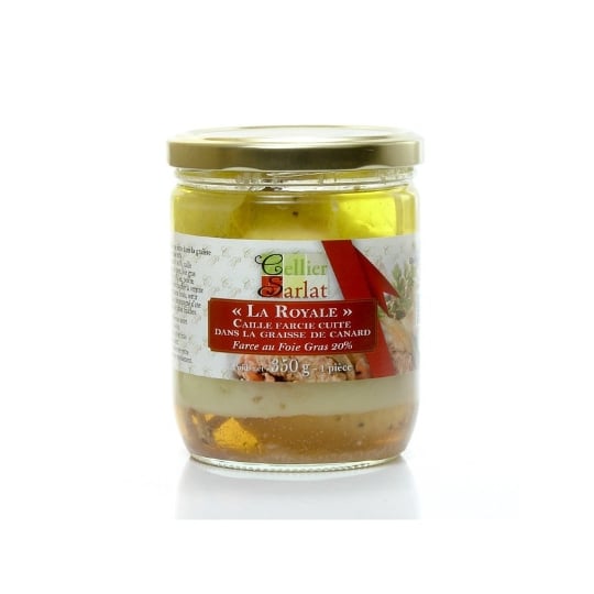 Caille Confite Farce Royale Au Foie Gras, 350g CELLIER DU PÃ‰RIGORD
