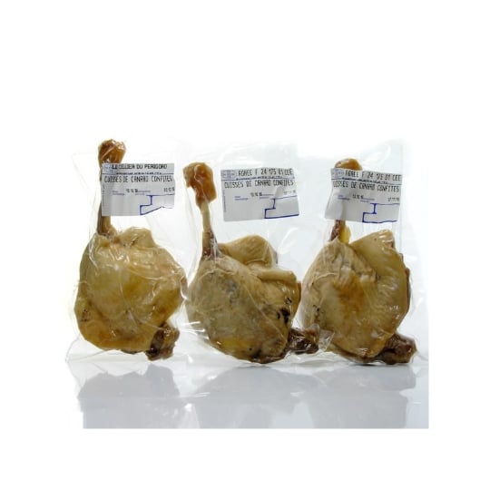 Lot De 3 Cuisses De Canard Confites Sous-vide, 600g CELLIER DU PÃ‰RIGORD