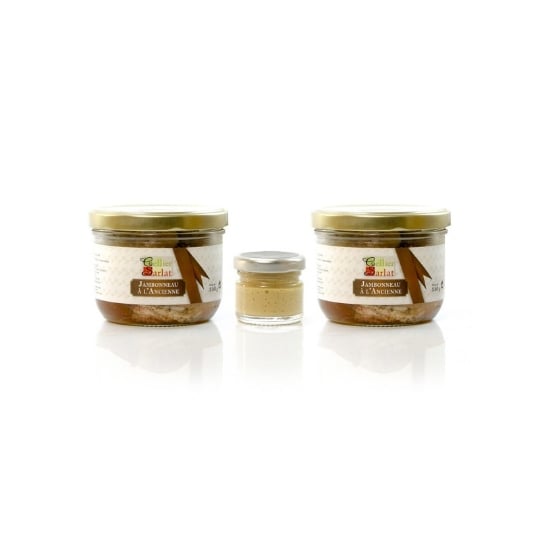 Lot De 2 Jambonneau À L'ancienne 350g Et 1 Moutarde Fine De Dijon 25g CELLIER DU PÃ‰RIGORD