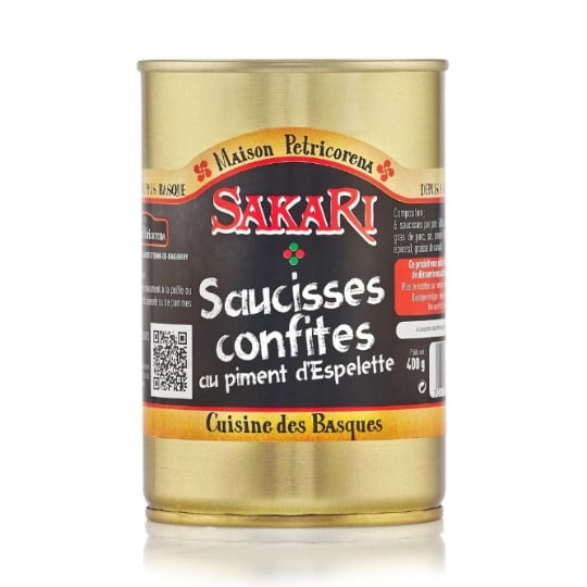 Saucisses Confites Au Piment D'espelette 400g