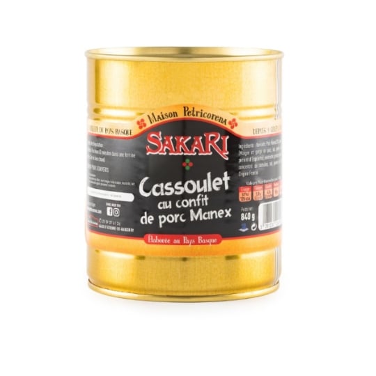 Cassoulet Au Confit De Porc Manex 840 G