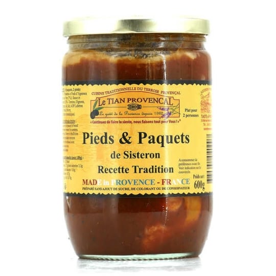 Pieds Et Paquets De Sisteron - Recette Tradition - Bocal 600g (2 Personnes) LE TIAN PROVENCAL