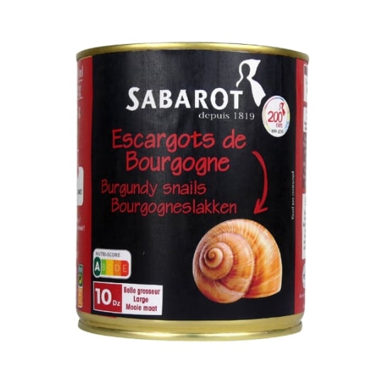 Escargots De Bourgogne 10 Douzaines - Conserve 465g - Sabarot SABAROT