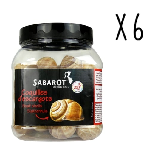Sabarot - Lot 6 X Coquilles D'escargots - Pot De 36 Pièces SABAROT
