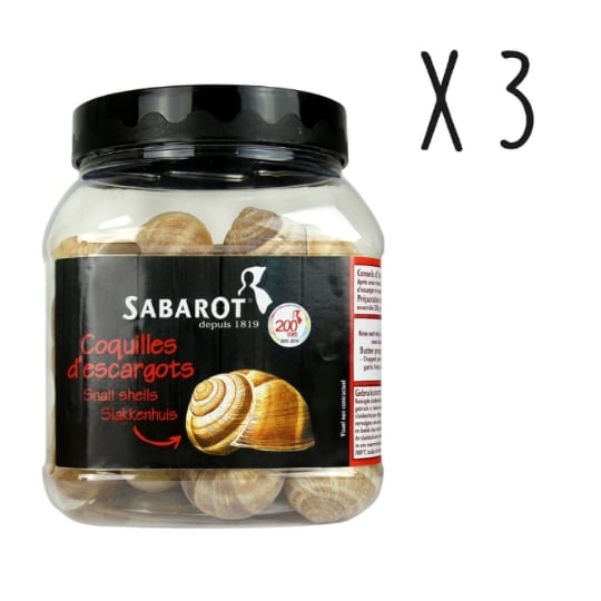 Sabarot - Lot 3 X Coquilles D'escargots - Pot De 36 Pièces SABAROT