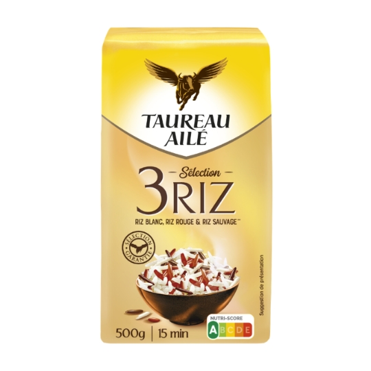 Riz Long Blanc Rouge et Sauvage TAUREAU AILE