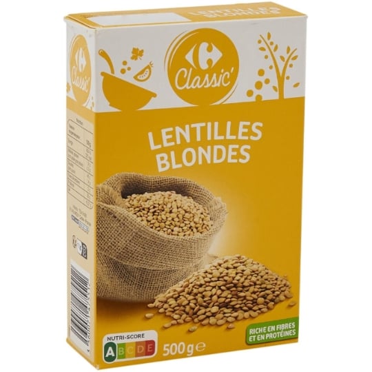 Lentilles Blondes CARREFOUR CLASSIC'