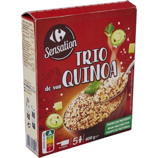 Mélange Céréales Trois Quinoas CARREFOUR SENSATION
