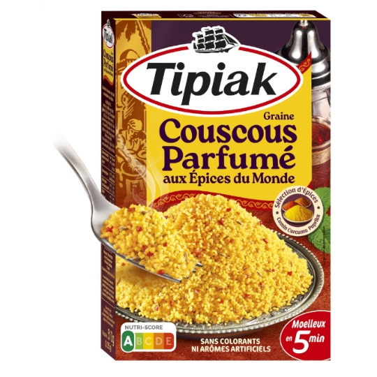 Couscous Parfumé aux Epices du Monde 5min TIPIAK