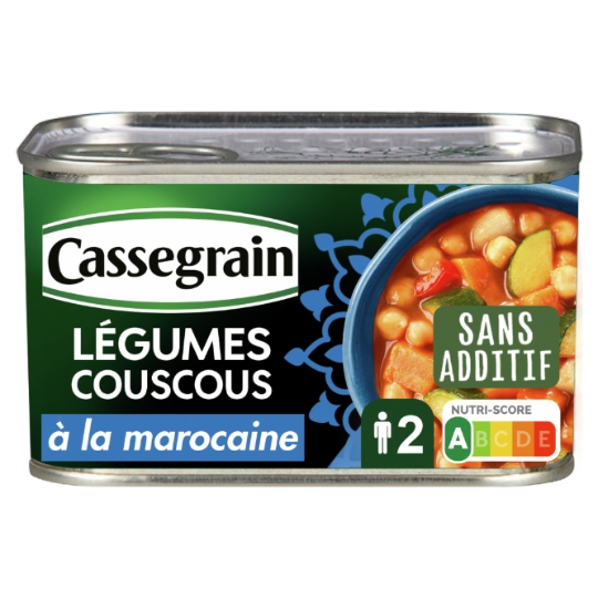 Légumes Cuisinés pour Couscous à la Marocaine sans Additif CASSEGRAIN