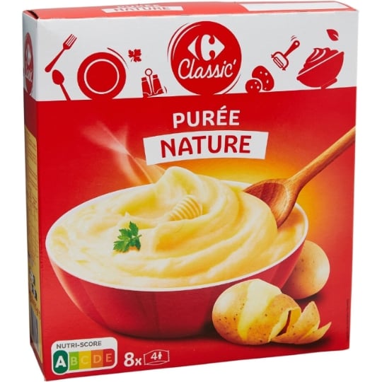 Purée Nature CARREFOUR CLASSIC'
