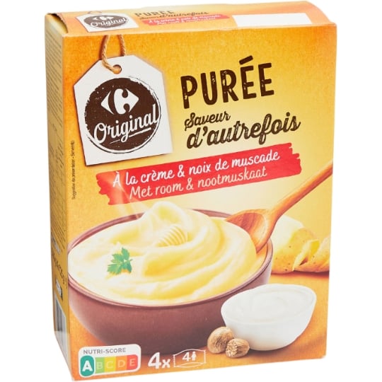 Purée Crème et Noix de Muscade CARREFOUR ORIGINAL