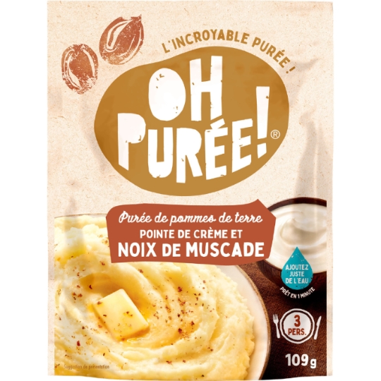 Purée Pointe de Crème et Noix de Muscade OH PUREE!