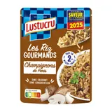 Les Riz Gourmands Cahmpignons de Paris Prêt en 2min Micro-Ondes LUSTUCRU