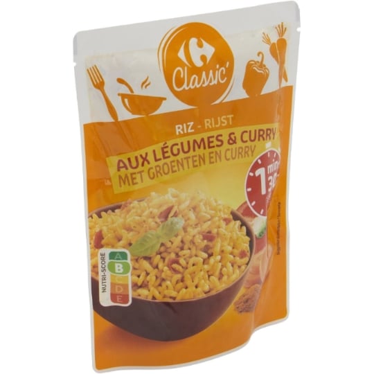Riz aux Légumes et Curry CARREFOUR CLASSIC