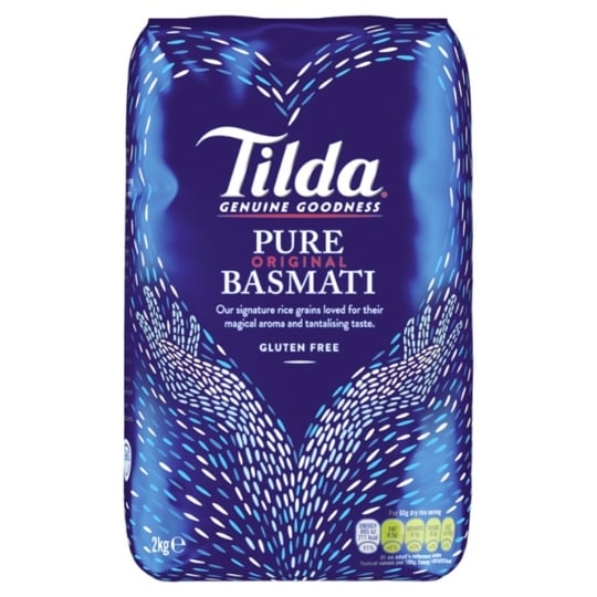Riz Basmati indien en gros 2KG TILDA
