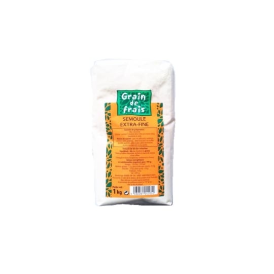 Semoule Extra Fine - Grain De Frais - Paquet 1kg GRAIN DE FRAIS