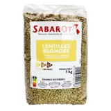 Lentilles Blondes sachet 1kg - Sabarot SABAROT