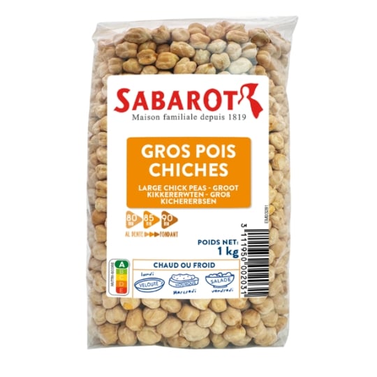Pois Chiches Couscous sachet 1kg - Sabarot SABAROT