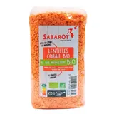 Lentilles Corail Bio sachet 450g - Sabarot SABAROT