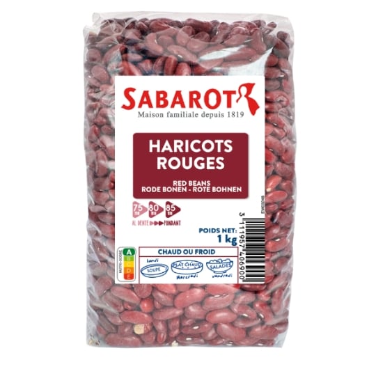 Haricots Rouges sachet 1kg - Sabarot SABAROT