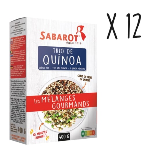 Sabarot - Lot X12 Trio De Quinoa - Étui 400g SABAROT