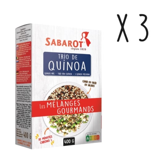 Sabarot - Lot X3 Trio De Quinoa - Étui 400g SABAROT