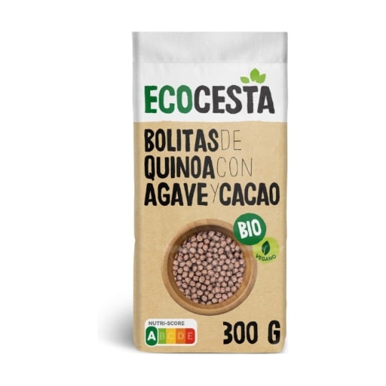Ecocesta - Boulettes De Quinoa À L'agave Et Au Cacao 300 G (cacao - Agave)