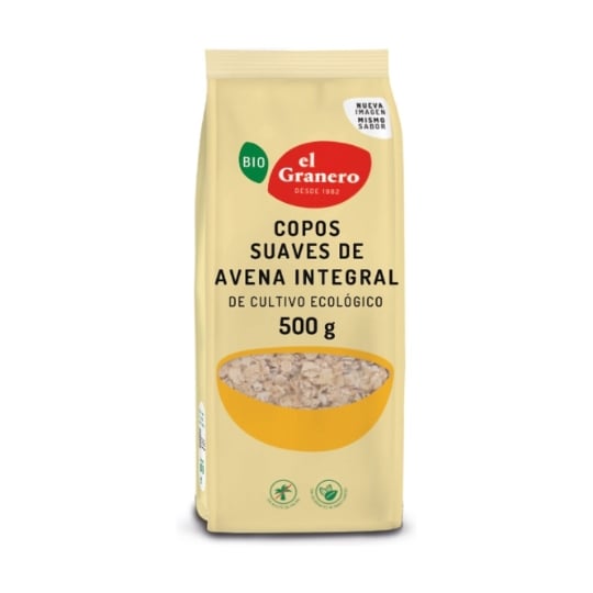 El Granero Integral - Flocons D'avoine Doux À Grains Entiers Biologiques 500 G