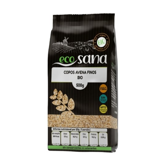 Ecosana - Flocons D'avoine Fine Bio 500 G