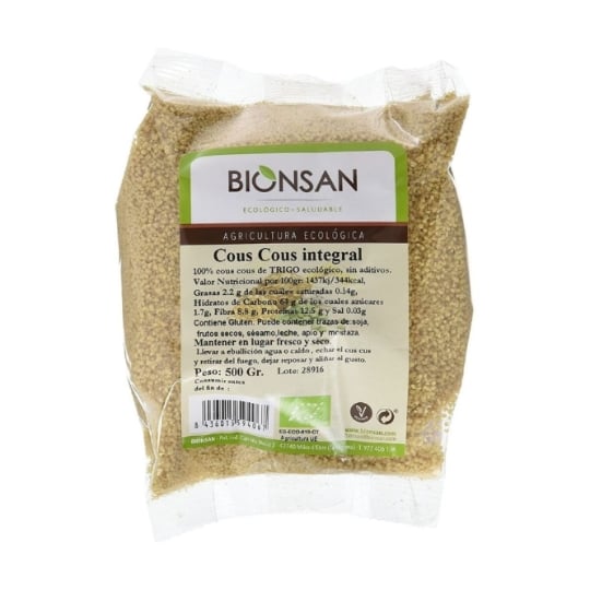 Bionsan - Couscous De Blé Entier Bio 500 G