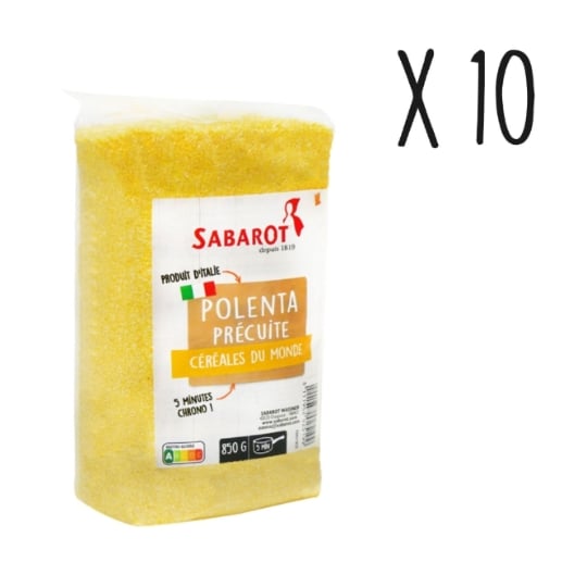 Sabarot - Lot X10 Polenta Précuite - Sachet 850g SABAROT