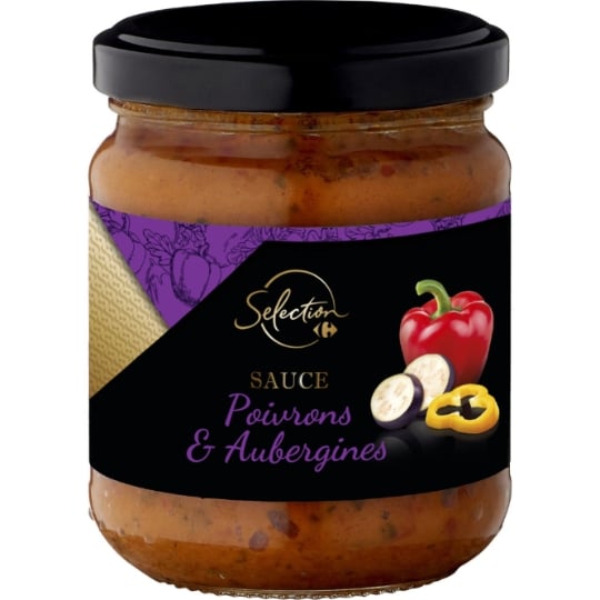 Sauce poivrons aubergines CARREFOUR SELECTION