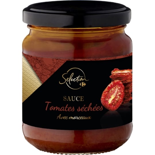 Sauce tomates séchées avec morceaux CARREFOUR SELECTION