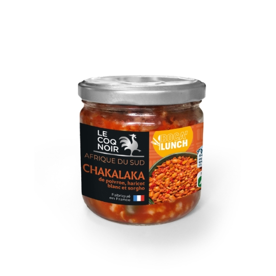 Chakalaka de Poivron, Haricot Blanc et Sorgho LE COQ NOIR