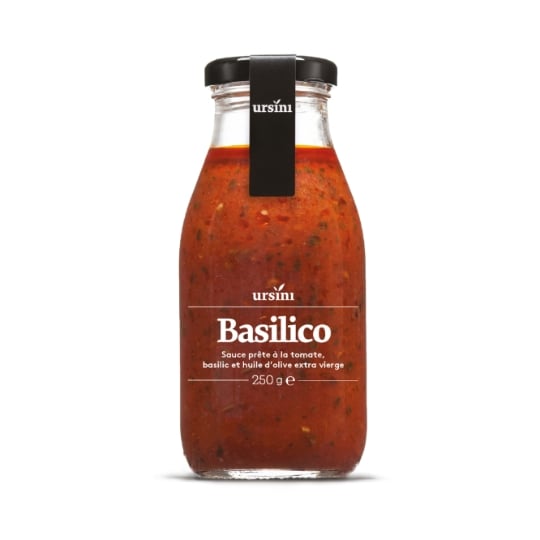 Sauce prête à la tomate aux basilic et huile d'olive   URSINI