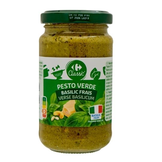 Sauce pesto basilic frais CARREFOUR CLASSIC'