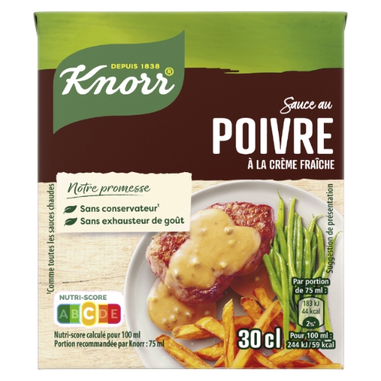Sauce Poivre Crème Fraîche KNORR