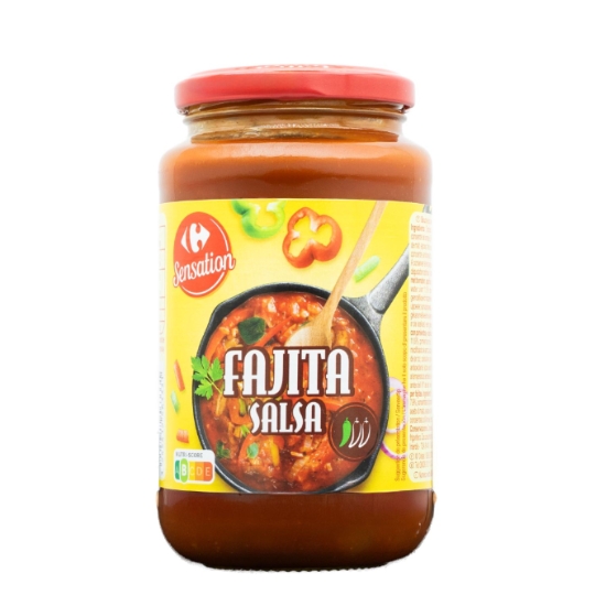 Sauce aux tomates, aux poivrons et aux oignons et aromatisée CARREFOUR SENSATION