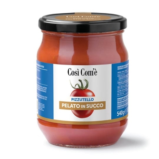 Tomates Pizzutello Pélées Entières En Jus 540 Gr COSÌ COM'È - FINAGRICOLA