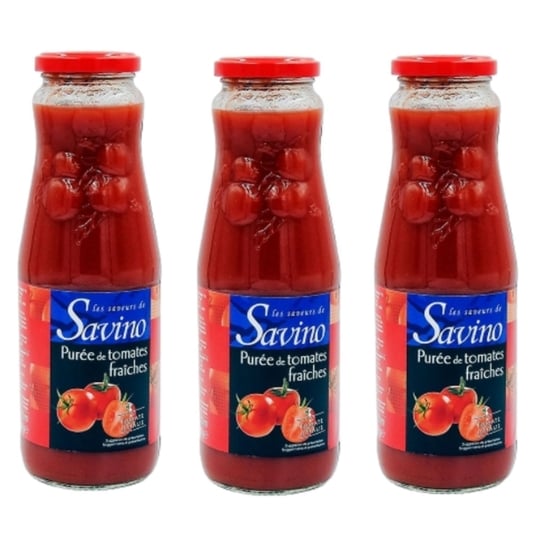 Lot 3x Purée De Tomates Fraîches - Les Saveurs De Savino - Pot 690g LES SAVEURS DE SAVINO