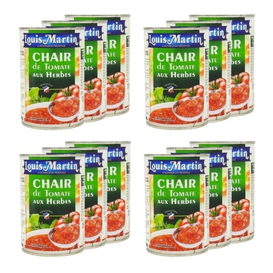 Lot 12x Chair De Tomate Herbes De Provence - Louis Martin - Boîte 400g LOUIS MARTIN