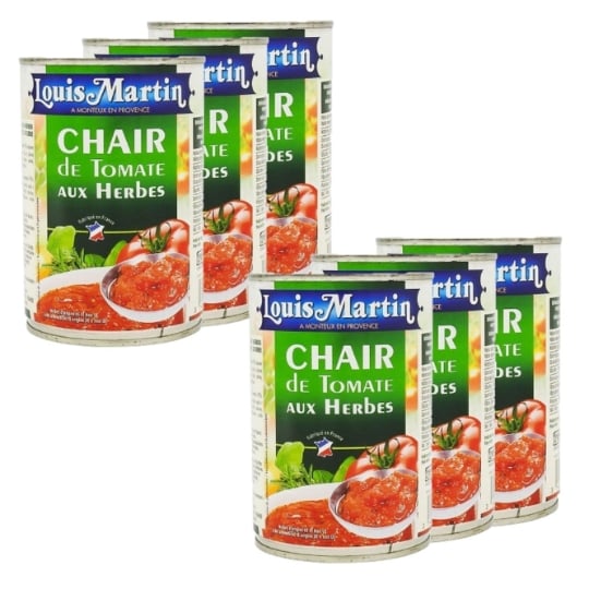 Lot 6x Chair De Tomate Herbes De Provence - Louis Martin - Boîte 400g LOUIS MARTIN