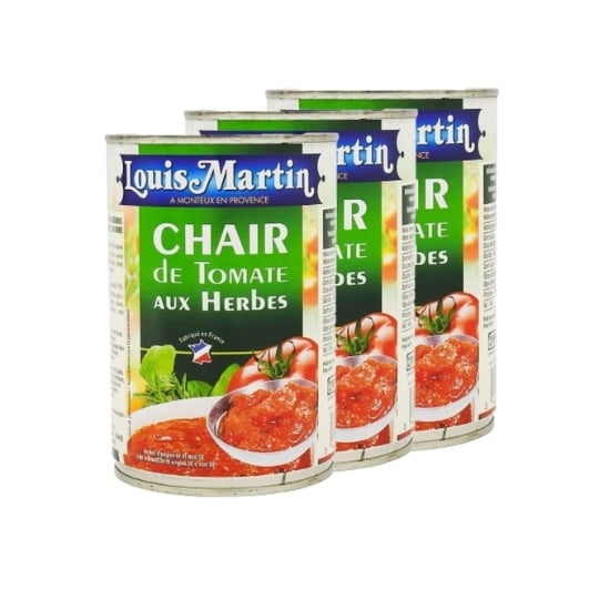 Lot 3x Chair De Tomate Herbes De Provence - Louis Martin - Boîte 400g LOUIS MARTIN