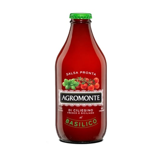 Sauce De Tomate Cerise Au Basilic Pour Pâtes Prête À L’emploi 330 Gr AGROMONTE